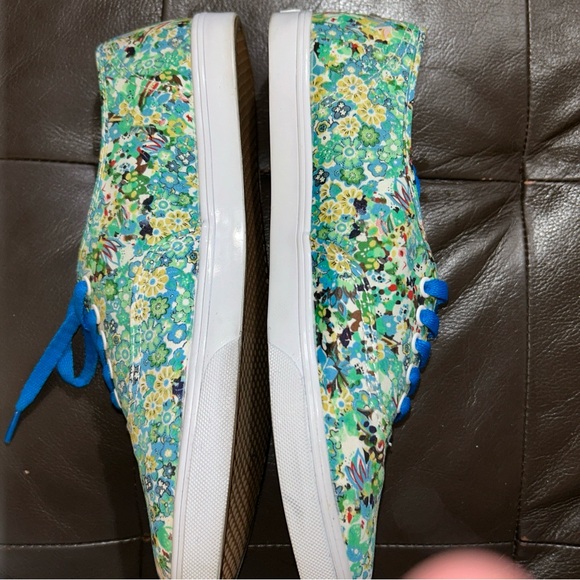 New Vans Authentic Ditsy Floral Blue green lace up Sneakers women’s 8.5 men’s 7 - Picture 8 of 8